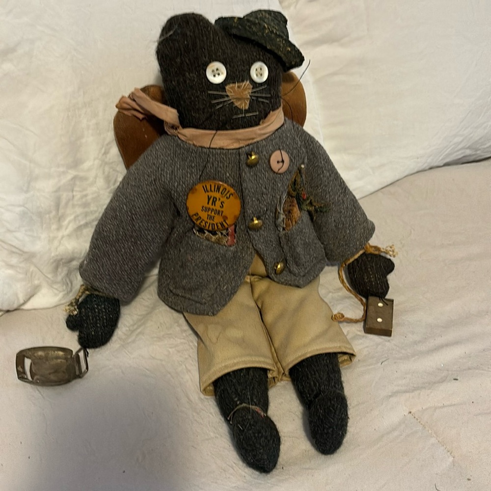 Folk Art Cat doll